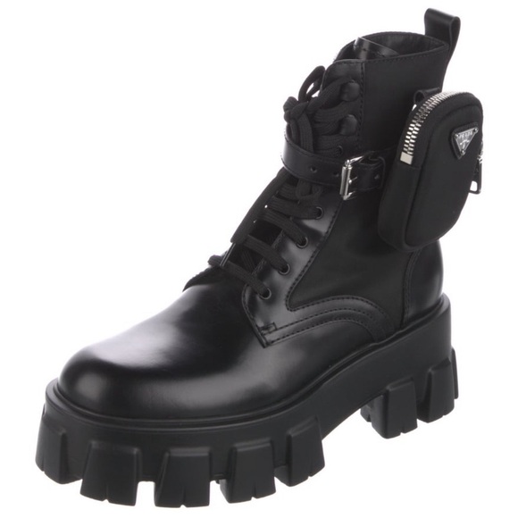 🇮🇹 PRADA Combat Military Boots *Authentic - Picture 2 of 5